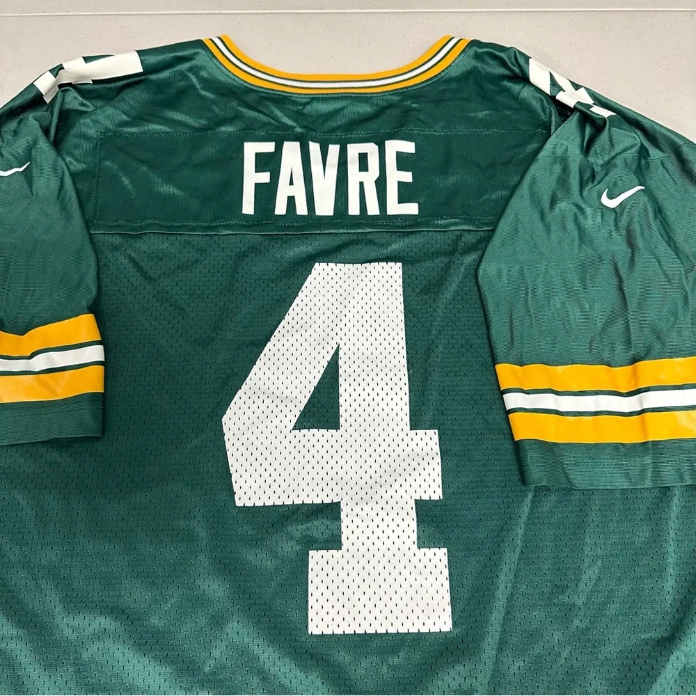 Green Bay Packers Brett Favre # 4 Jersey - Size XXL - Picture 7 of 8